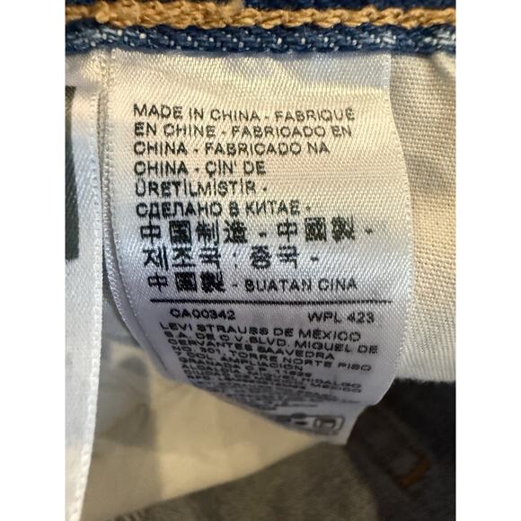 Levis 501 Denim Womens Floral Patchwork 150 Anniversary Edition Jean Shorts 32 - Picture 9 of 13